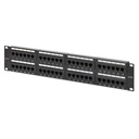 PATCH PANEL CAT 6 48 PUERTOS QNET RACKEABLE 19" QNET6PP48