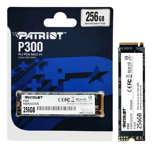 DISCO DURO SOLIDO | PATRIOT | M.2 | 256GB | 2280 | PCIE GEN 3X4 | INTERNO | NVME | P300P256GM28
