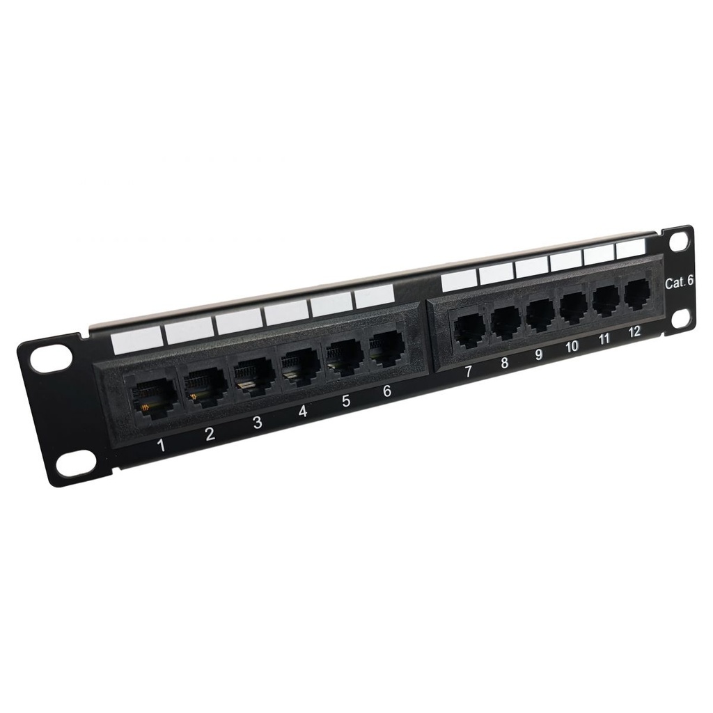 PATCH PANEL ONLINK 12 PUERTOS CATEGORIA 5E 19" 1U PN-UTP5E12