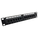 PATCH PANEL ONLINK 12 PUERTOS CATEGORIA 5E 19" 1U PN-UTP5E12