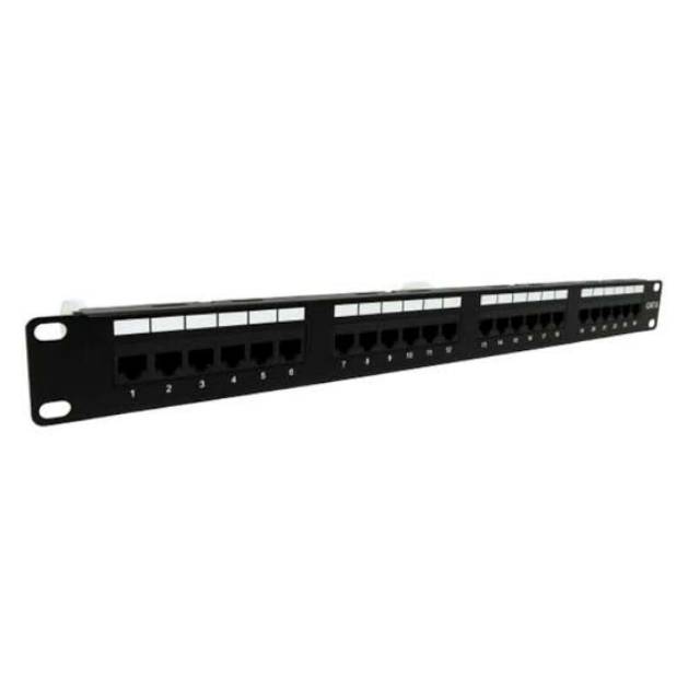 PATCH PANEL STC CAT 6 24 PUERTOS RJ45 19" STC-6PP24