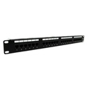 PATCH PANEL STC CAT 6 24 PUERTOS RJ45 19" STC-6PP24