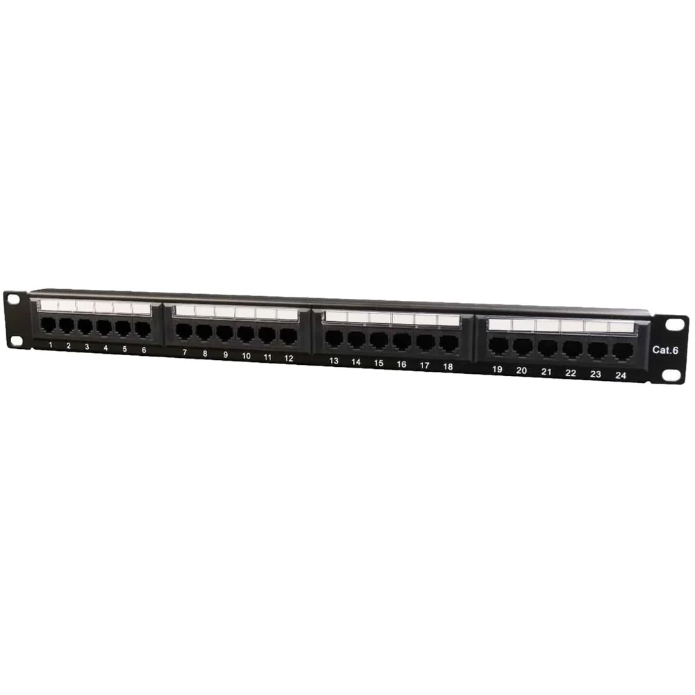 PATCH PANEL STC CAT 6 24 PUERTOS RJ45 19" STC-6PP24