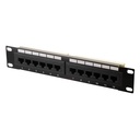PATCH PANEL WIREPLUS+12 PUERTOS CAT5 WP-PPC5E-12