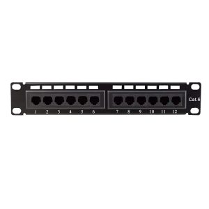 PATCH PANEL WIREPLUS+12 PUERTOS CAT6|WP-PPC6-12
