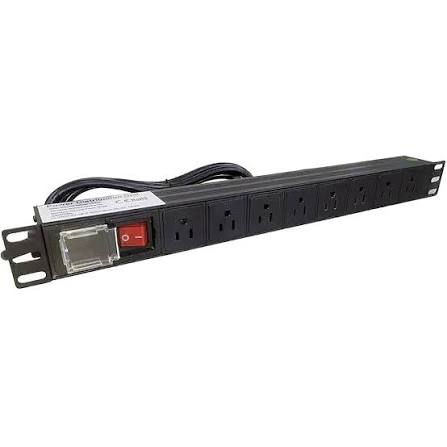 PDU REGLETA MULTITOMA ONLIINK 1U 8 TOMAS 15 AMPER 110V 1650W 483X44X44MM