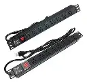PDU REGLETA MULTITOMA QNET 8 TOMAS 110V 15 AMPER 19" RACK SUPRESOR DE PICOS N008
