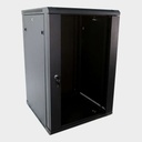 RACK CERRADO GABINETE QNET 18 UNIDADES ABATIBLE MEDIDAS 60CM DE PROFUNDIDAD QNETWCDS18