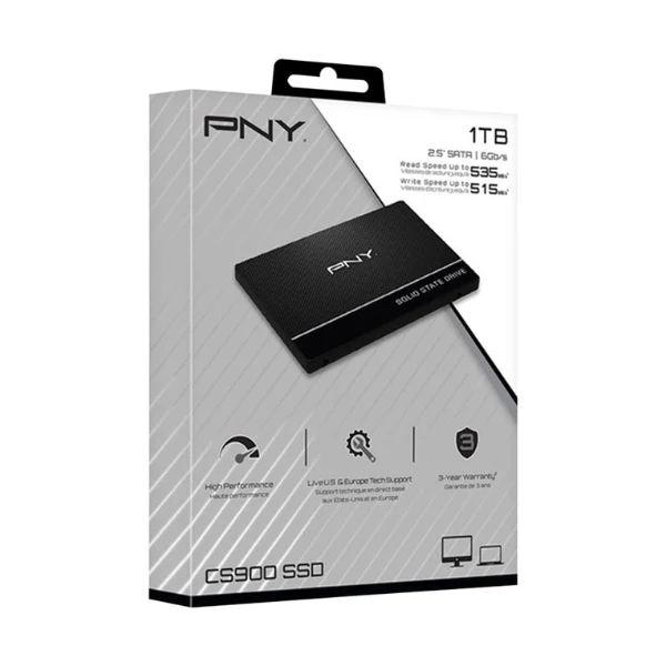 DISCO DURO SOLIDO | PNY | CS900 | 1TB | SSD | 2.5" | SATA 600