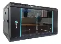 RACK DE PARED CERRADO CON PUERTA DE VIDRIO BEGPROD 4 UNIDADES MEDIDAS 600X220X400MM RACK4U
