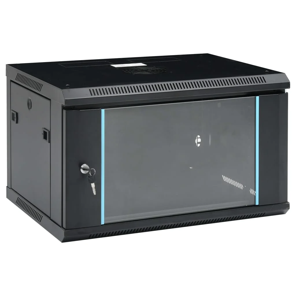 RACK DE PARED CERRADO CON PUERTA DE VIDRIO BEGPROD 4 UNIDADES MEDIDAS 600X220X400MM RACK4U