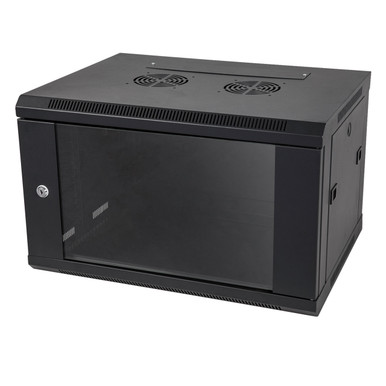 RACK DE PARED CERRADO CON PUERTA DE VIDRIO STC 4 UNIDADES MEDIDAS 542X400X280 STC-R-VMC-54404U