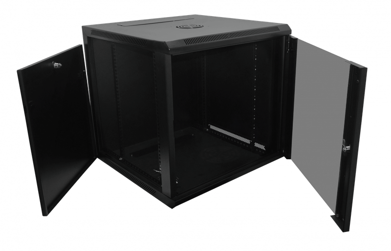 RACK DE PARED CERRADO CON PUERTA DE VIDRIO STC 9 UNIDADES STC-R-WMC-6060-9U