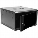 RACK DE PARED CERRADO FIJO 4U CON PUERTA DE VIDRIO METALNET