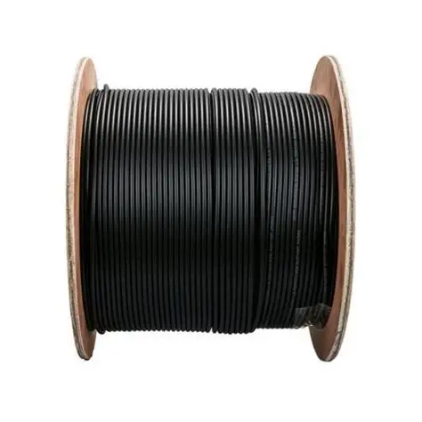 ROLLO CARRETE FIBRA OPTICA TIPO DROP 6 HILOS MONOMODO 2 X 0.5MM FRP 2 KILOMETROS BP-FD6HI-2K