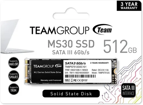 DISCO DURO SOLIDO | TEAM GROUP | 512GB | M.2 | SATA 3