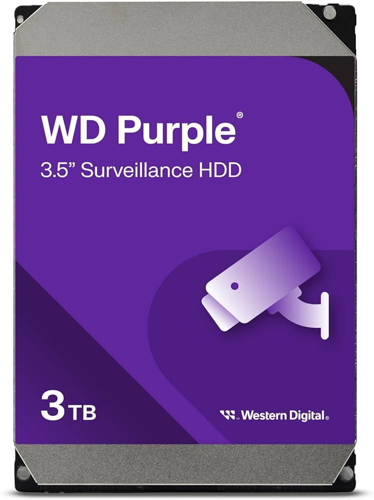 DISCO DURO | WD | PURPURA | PARA VIGILANCIA | 3TB | 3.5" | 5400RPM | SATA 6GB|S | 64 MB