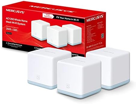 ROUTER MERCUSYS HALO H30G WIFI 5 -MESH EXTENSOR AC1300 2.4-5GHZ DOBLE BANDA WAN 3 PACK