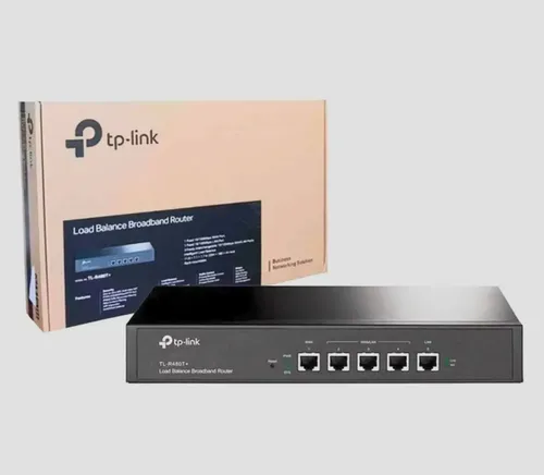 ROUTER TP LINK TL-R480T + BALANCEADOR DE CARGA BANDA ANCHA 4 PTOS WAN 10|100
