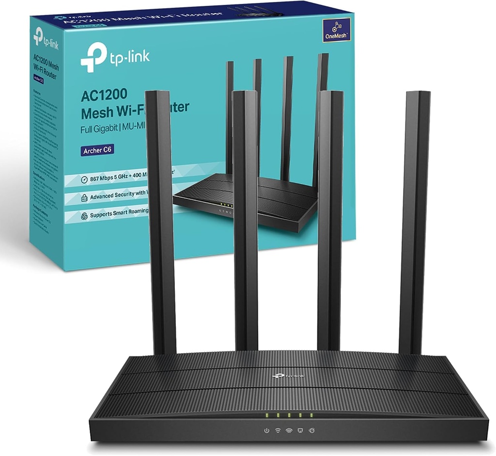 ROUTER TP-LINK ARCHER C6 AC1200 GIGABIT MU-MIMO