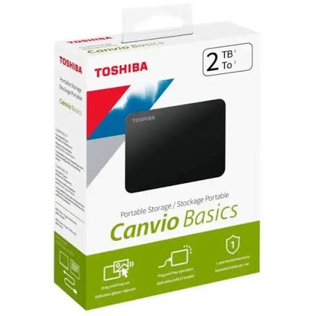 DISCO EXTERNO | TOSHIBA | 2TB | 3.0 | ORIGINAL