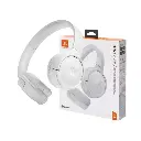 AUDIFONO CON MICROFONO JBL TUNE 520 BT | BLUETOOTH 5.3 | CARGA RAPIDA | USB-C | BLANCO | 100% ORIGINAL