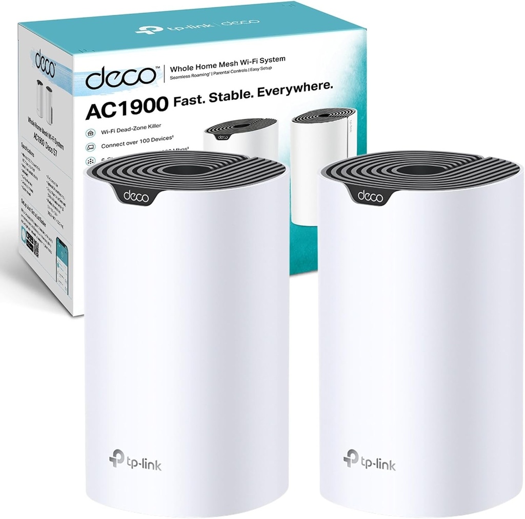 ROUTER TPLINK DECO S7 AC1900 WHOLE HOME MESH WIFI SYSTEM DUAL BAND 2 PACK