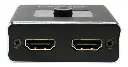 SPLITER SWITCH UNNO TEKNO HDMI 4K 2 PTOS 2 ENTRADAS 1 SALIDAS VIDEO 4K HB1201BK