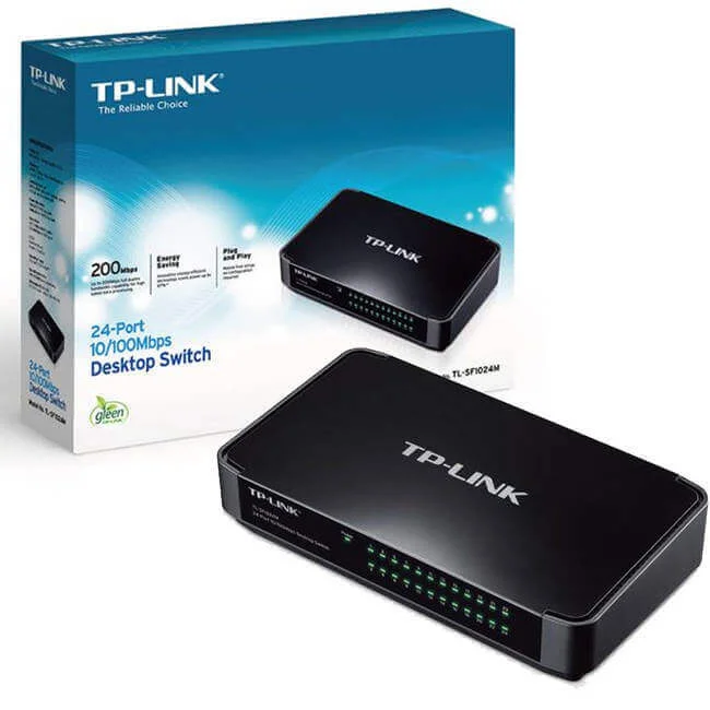 SWITCH TP-LINK TL-SF1024M 24 PTOS 10|100MBPS ESCRITORIO