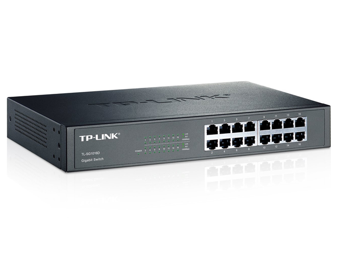 SWITCH TP-LINK DE 16 PUERTOS A 10|100|1000 MBPS GIGABIT TL-SG1016