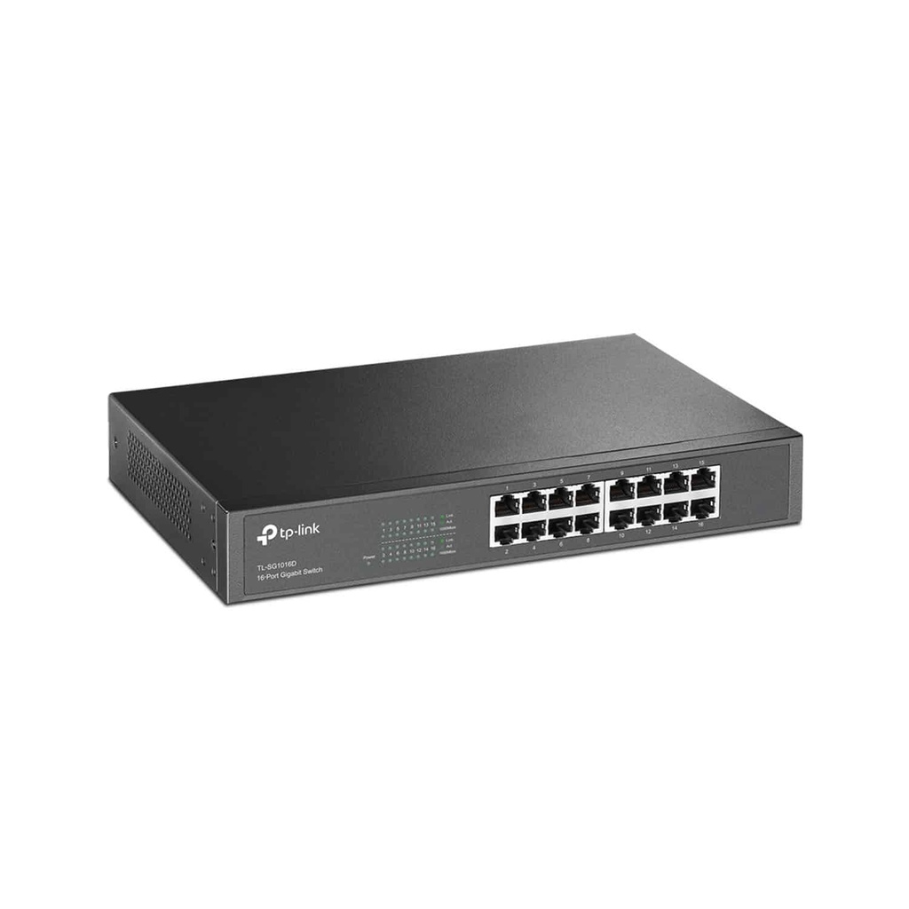 SWITCH TP-LINK DE 16 PUERTOS A 10|100|1000 MBPS GIGABIT TL-SG1016DE