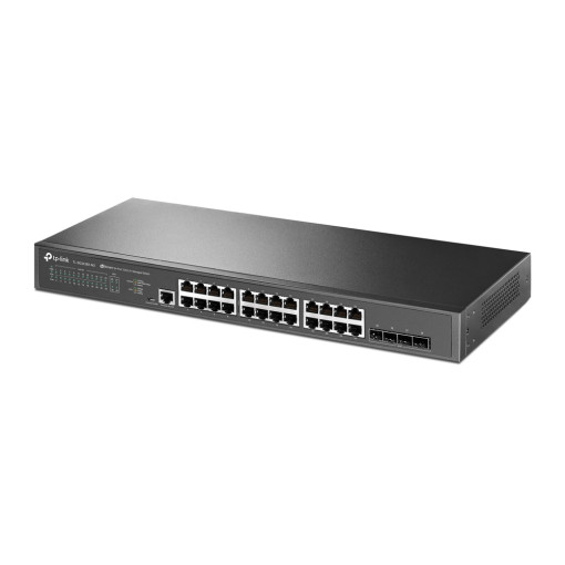 SWITCH TP-LINK SMART JETSTREAM GIGABIT 24 PUERTOS 4 RANURAS SFP+ 10GB ADMINISTRABLE TL-SG3428