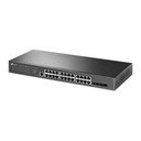 SWITCH TP-LINK SMART JETSTREAM GIGABIT 24 PUERTOS 4 RANURAS SFP+ 10GB ADMINISTRABLE TL-SG3428