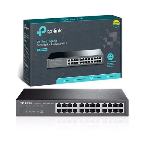 SWITCH TP-LINK SMART JETSTREAM GIGABIT 24 PUERTOS 4 RANURAS SFP+ 10GB ADMINISTRABLE TL-SG3428X