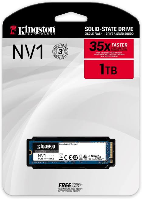 DISCO SOLIDO | KINGSTON | 1TB | M.2 | PCIE 3.0 | MVME SNVS|1000G