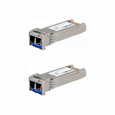 UBIQUITI PAR TRANSCEPTOR SFP+ COMPATIBLE CON CONEXIONES 10G HASTA 300MTS MULTIMODO LC|UPC DUPLEX UACC-OM-MM10G-D