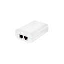 UBIQUITI U-POE-AT ADAPTADOR POE UBIQUITI 48VDC 0.65A 1 PUERTO GIGABIT HASTA 30W INDICADOR LED PROTECTOR DE PICOS.