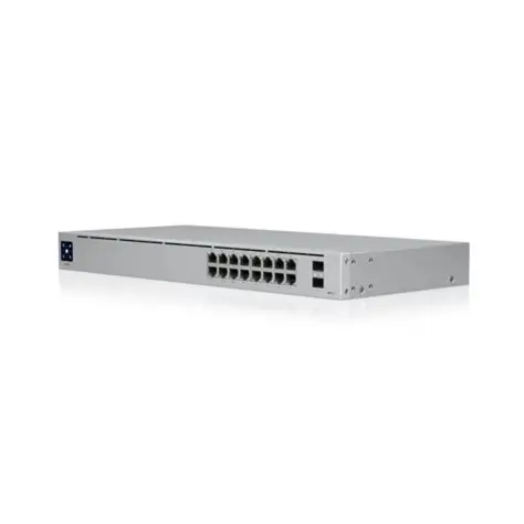 USW-16-POE UBIQUITI SWITCH UNIFI 16 PUERTOS POE 32W GIGABIT + 2 SFP PANTALLA TOUCH CONMUTACION HASTA 36GPS