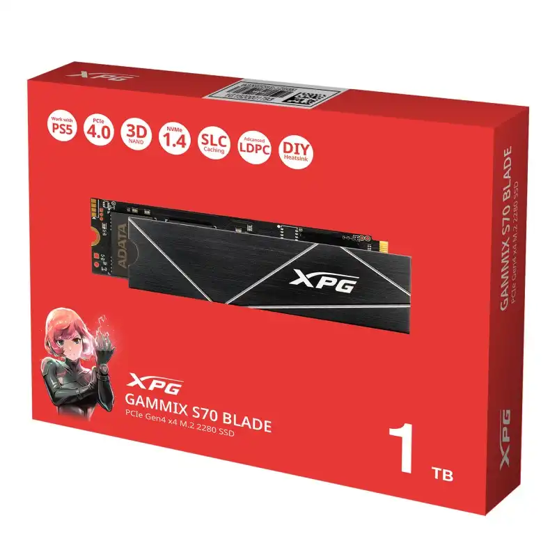 DISCO SOLIDO | M.2 | ADATA | XPG GAMMIX | S70 | BLADE | NVME | 1TB | PCI EXPRESS 4.0