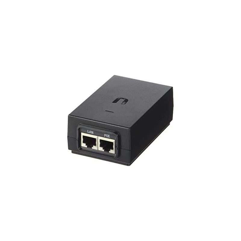 UBIQUITI POE-48-24W-G ADAPTADOR POE 48VDC 0.5A 1 PUERTO GIGABIT HASTA 30W INDICADOR LED PROTECTOR DE PICOS
