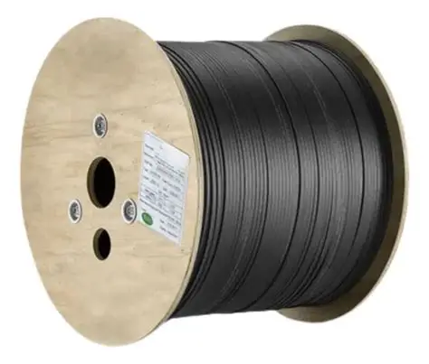 ROLLO FIBRA OPTICA DROP 2 HILOS CORES 1KM POWER FIBER G57A1-1KM-2