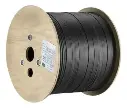 ROLLO FIBRA OPTICA DROP 2 HILOS CORES 1KM POWER FIBER G57A1-1KM-2