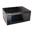 RACK DE PARED CERRADO FIJO ONLINK 4U 600X450X280MM CON PUERTA DE VIDRIO 3 CERRADURA WM604