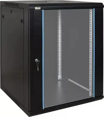 RACK DE PARED CERRADO ONLINK 18U 600X450X901MM CON PUERTA DE VIDRIO WM6418 INCLUYE 3 CERRADURAS