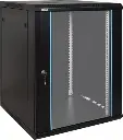 RACK DE PARED CERRADO ONLINK 18U 600X450X901MM CON PUERTA DE VIDRIO WM6418 INCLUYE 3 CERRADURAS