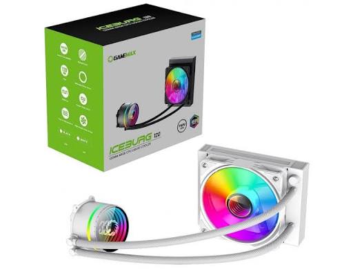 DISIPADOR LIQUIDO | GAMEMAX | ICEBURG | 120MM | BLANCO | LGA 1200|1700|AM4|AM5