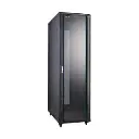 RACK GABINETE DE PISO CERRADO ONLINK 42U 600X800X2054MM CON PUERTA FRONTAL DE VIDRIO Y DOBLE PUERTA TRASERA DE MALLA AS6842-VDM|600X800