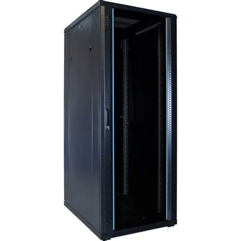 RACK GABINETE DE PISO CERRADO ONLINK 32U 600X800X1609MM CON PUERTA FRONTAL DE VIDRIO Y DOBLE PUERTA TRASERA DE MALLA A36832-MDM|600X800