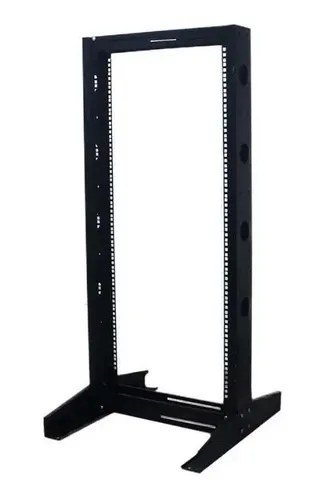 RACK DE PISO 24 UNIDADES NEGRO METALNET MET-RPISO-24U-NG
