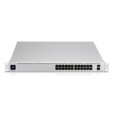 USW-24-POE UBIQUITI SWITCH UNIFI 24 PUERTOS POE GIGABIT + 2 SFP PANTALLA TOUCH HASTA 26GBPS CONMUTACION HASTA 52GPS.